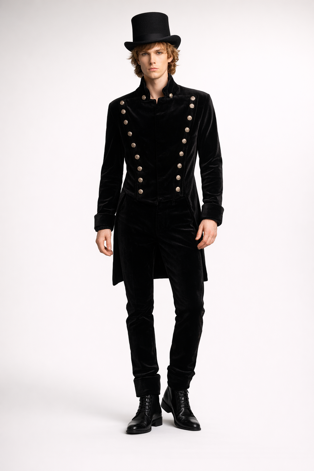 Velvet Gothic Ensemble, Men's Victorian Costume Rental