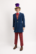 Velvet Mad Hatter Blue Suit, Men's Fictional Character Costume Rental
