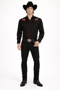 Vintage 50's Cowboy Shirt, Wild West Men's Costume Rental