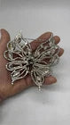 RARE HUGE 50S WEISS RHINESTONE BROOCH
