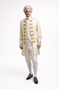 White & Gold Jacket, 18th Century Nobel Men's Costume Rental