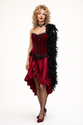 Wine Red Wild West Sweetie Saloon Girl Dress, Wild West Women's Costume Rental