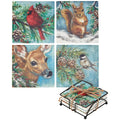 Winter Family Coaster Set