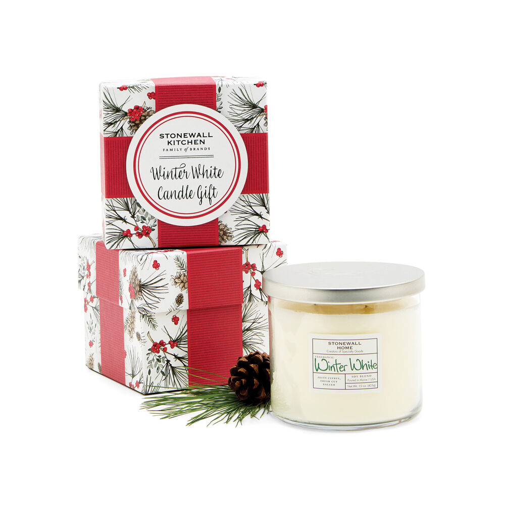 Winter White Boxed Candle