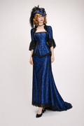 Wyatt Earp's Josephine Costume Blue Dress Rental