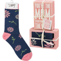 You're The Mom Box Sign & Socks Set