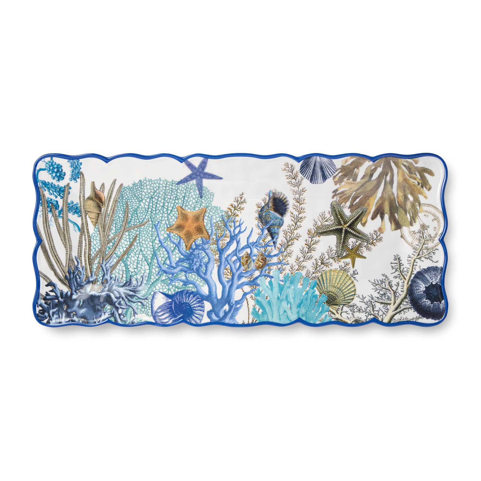 Blue Lagoon Rectangular Platter 19" x 8"
