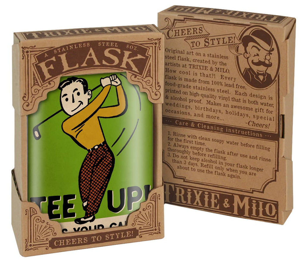 8oz Flask - Who's Your Caddy?, Golf