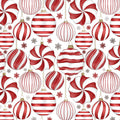 Red & White Ornaments Christmas Wrapping Paper