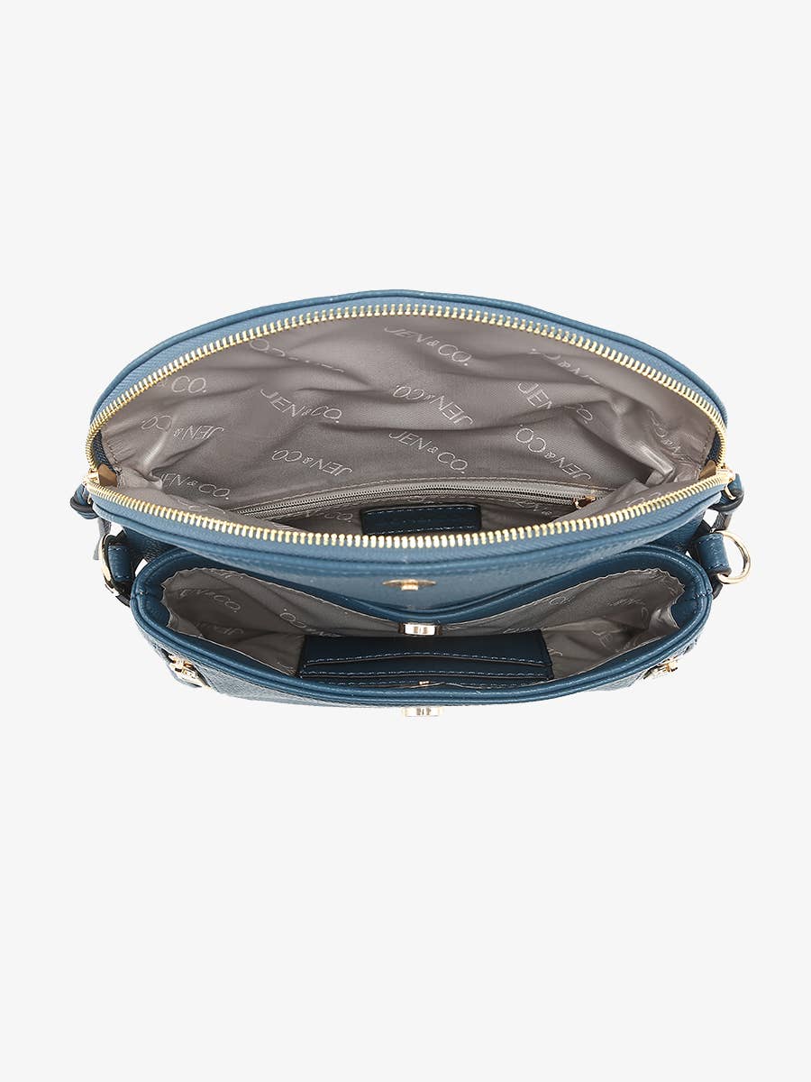 Aubree Flapover Multi-compartment Crossbody Bag | M2768