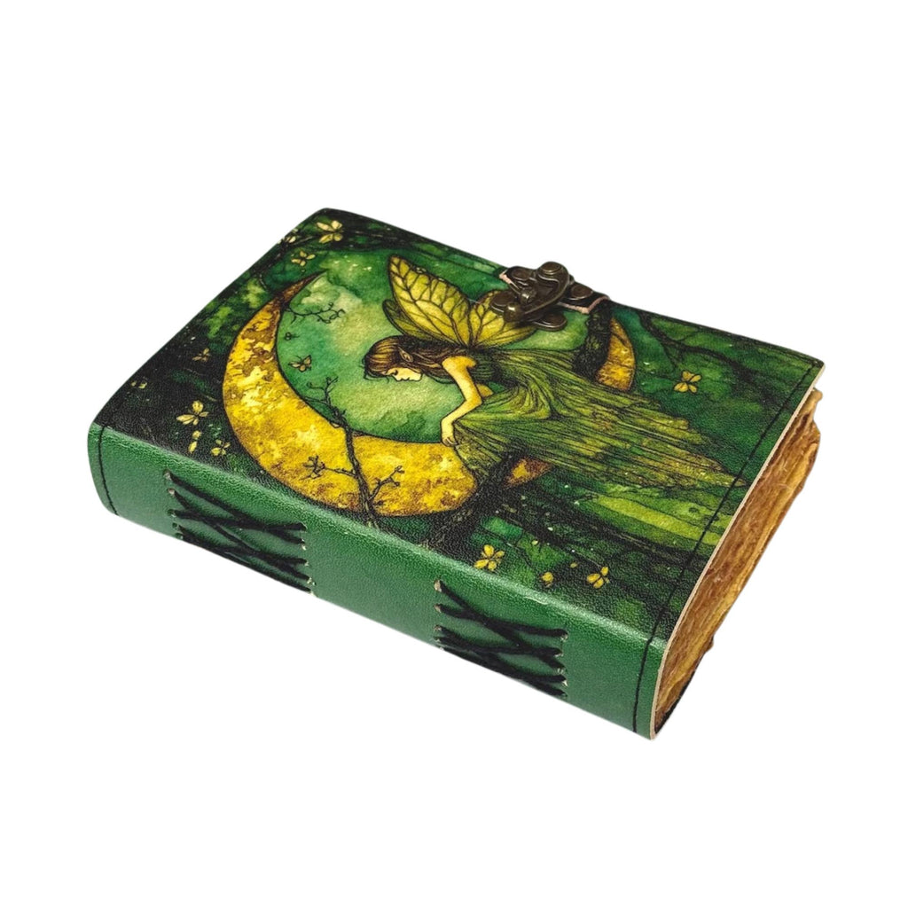 Fairy Leather Journal Celtic Grimoire Journal Spellbook