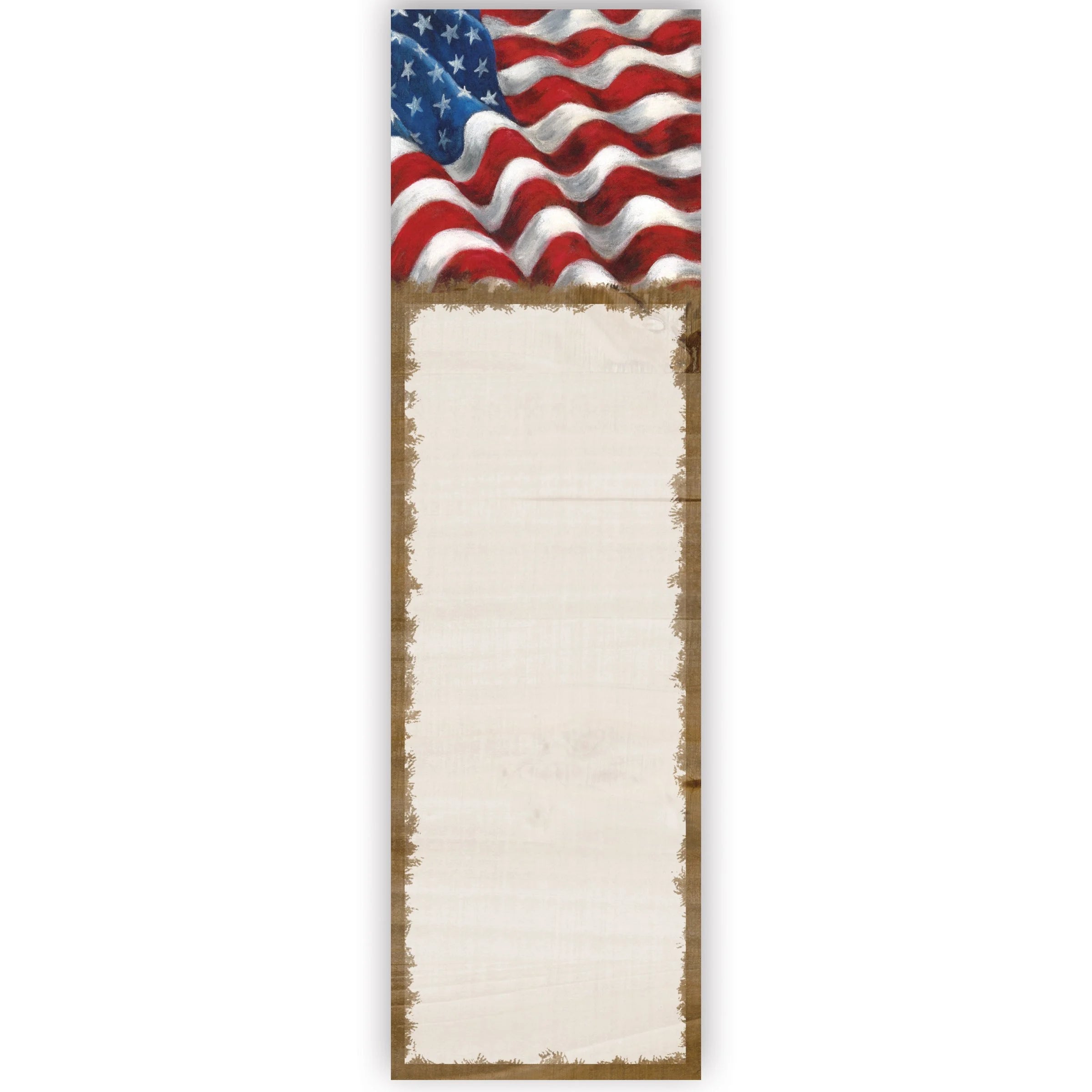Patriotic American Flag List Pad