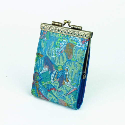 Floral Brocade RFID Card Holder / Business Card Case