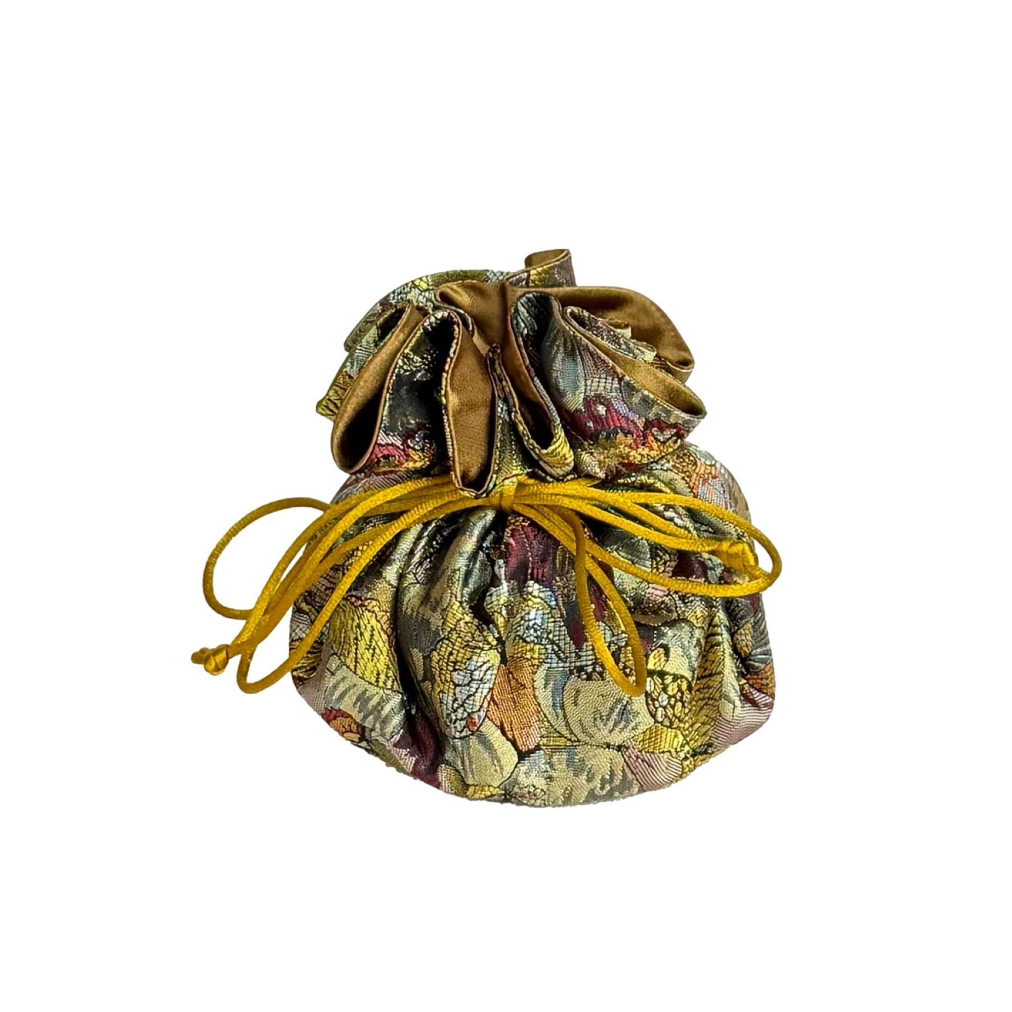 Floral Brocade Jewelry Pouch / Organizer