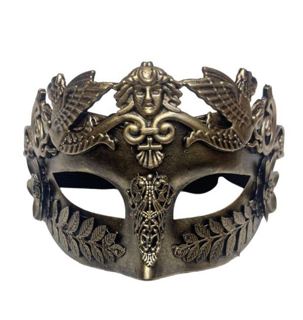 Gold Roman Half Mask