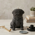 Pug Puppy Candle