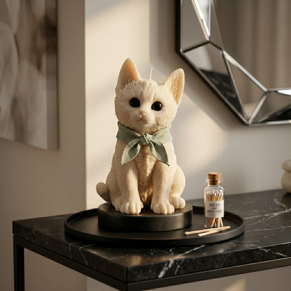 Chloe the Cat Candle