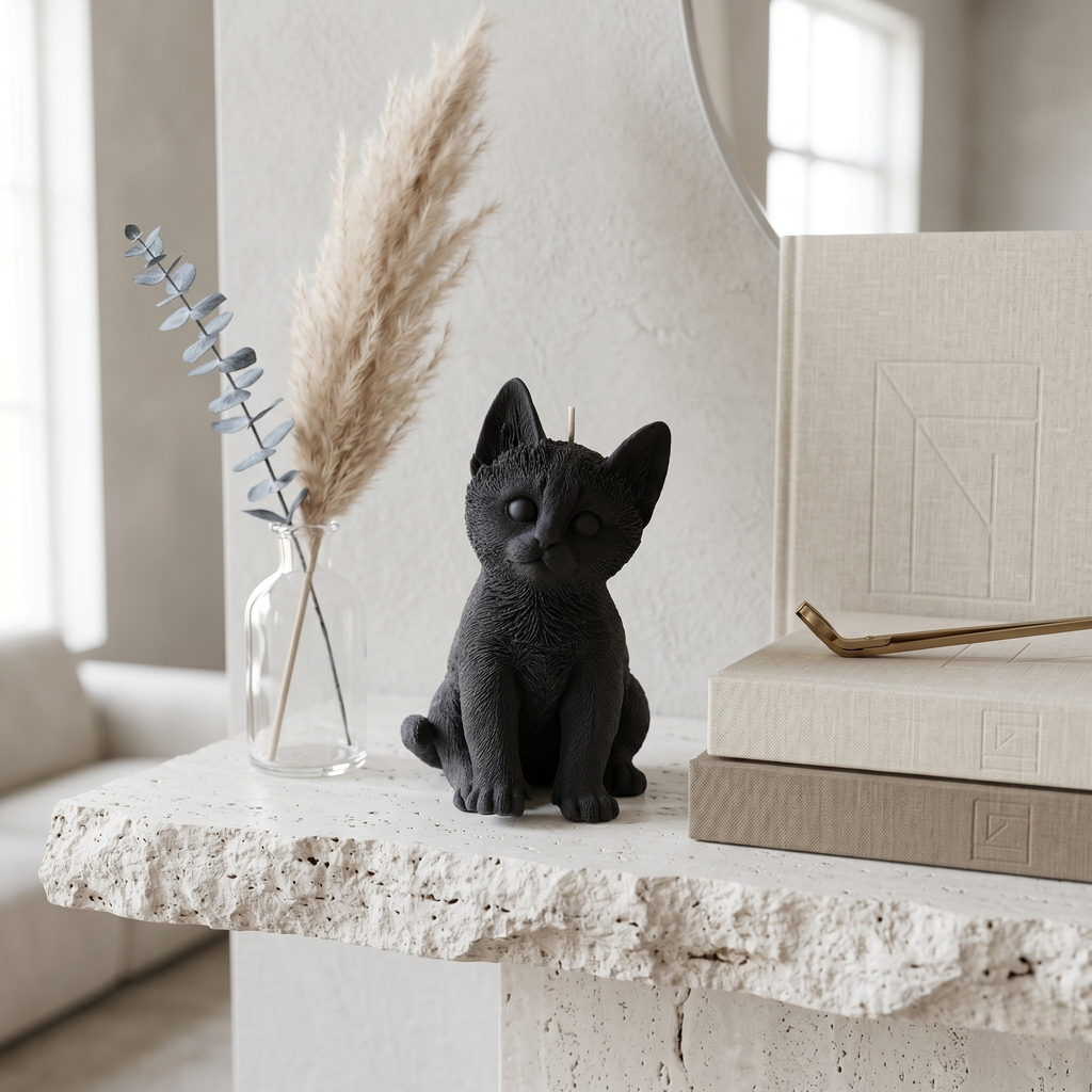 Chloe the Cat Candle