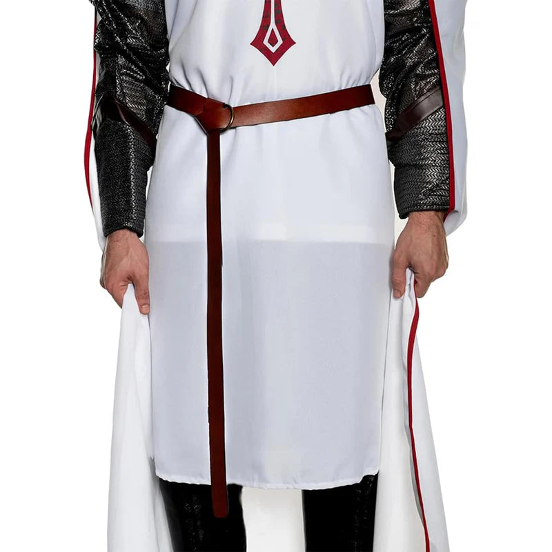 Faux Leather Long Medieval Belt