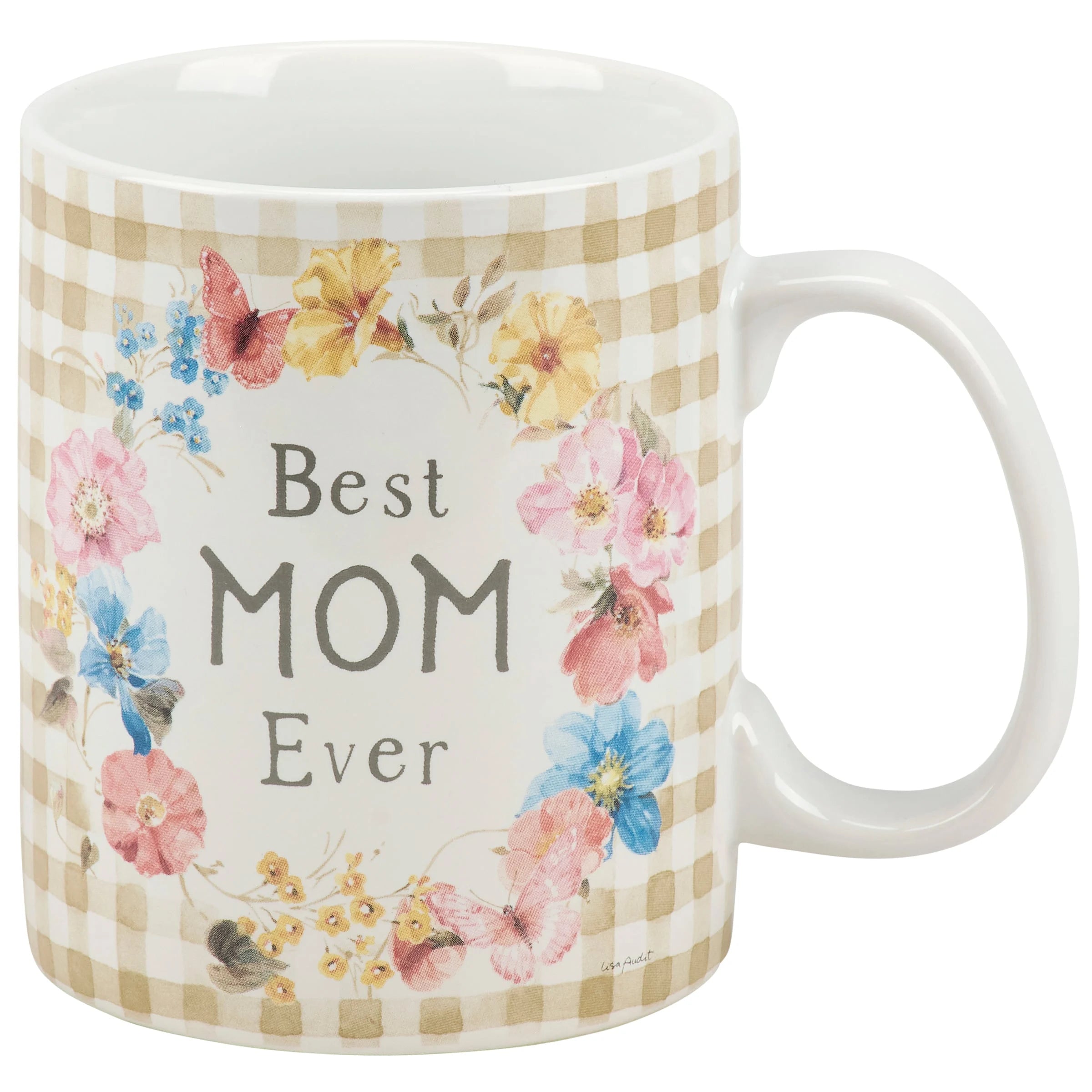 Best Mom Ever Floral Mug