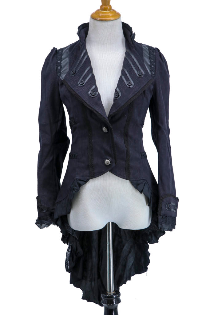 Steampunk Ruffle Coat Women's Costume