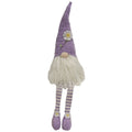 Purple Daisy Dangle Leg Gnome