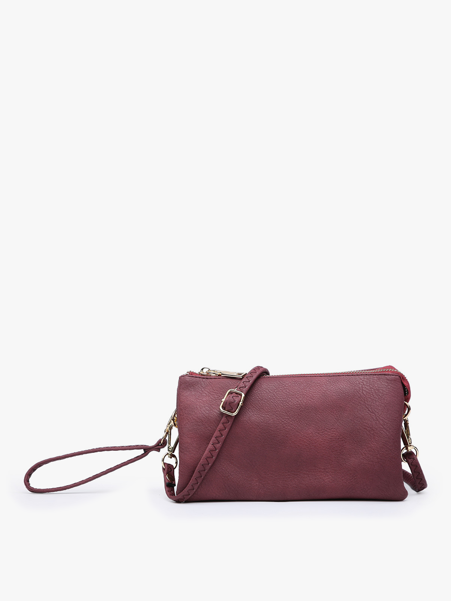 Riley Monogrammable 3 Compartment Crossbody/Wristlet | M013