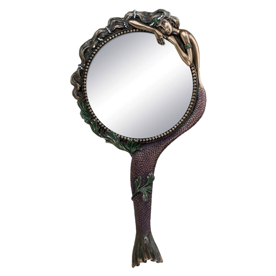 Mermaid Decorative Resin Hand Mirror