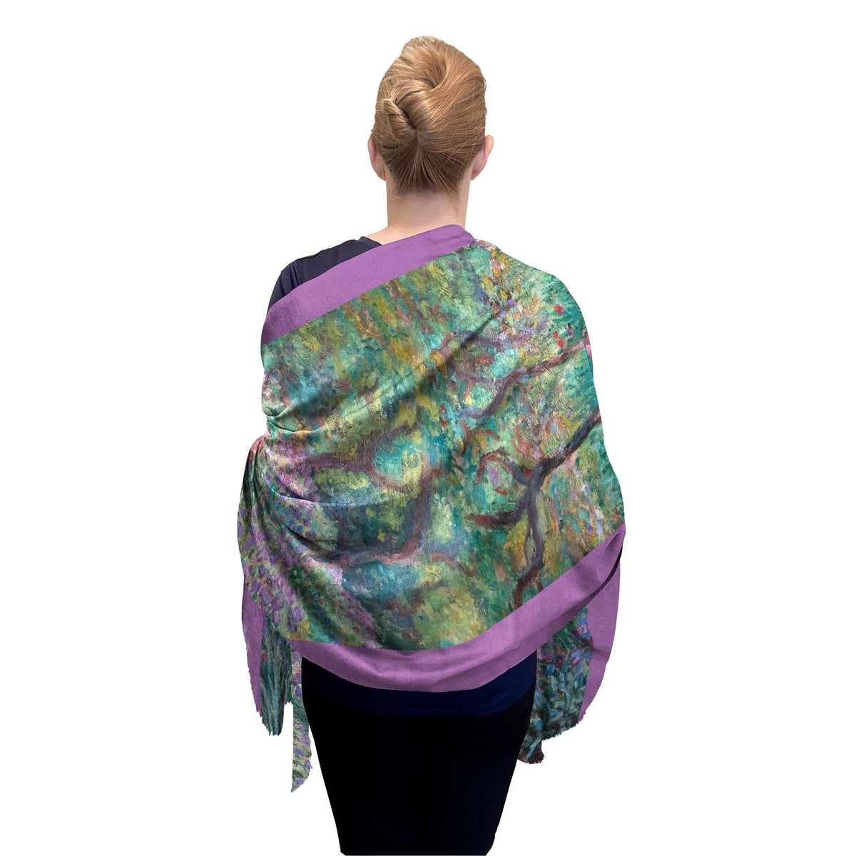 Monet Artist's Garden at Giverny Silk-Blend Pashmina Shawl