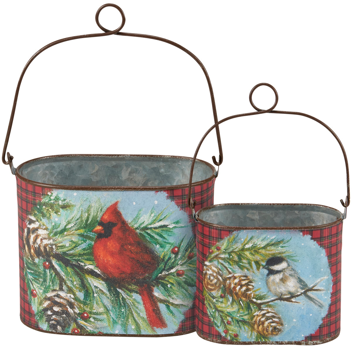Cardinal & Friend Bucket Set