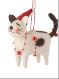  santa hat cat  ornament