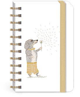 Punch Studio Spiral Pocket Notebook-Dachshund
