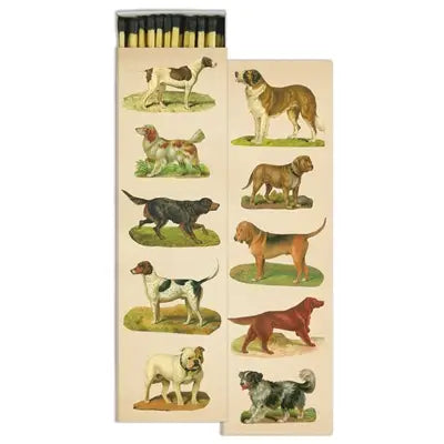 Dog Collage long wood  Fireplace  Matches