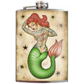 8oz Flask - Tattooed Mermaid