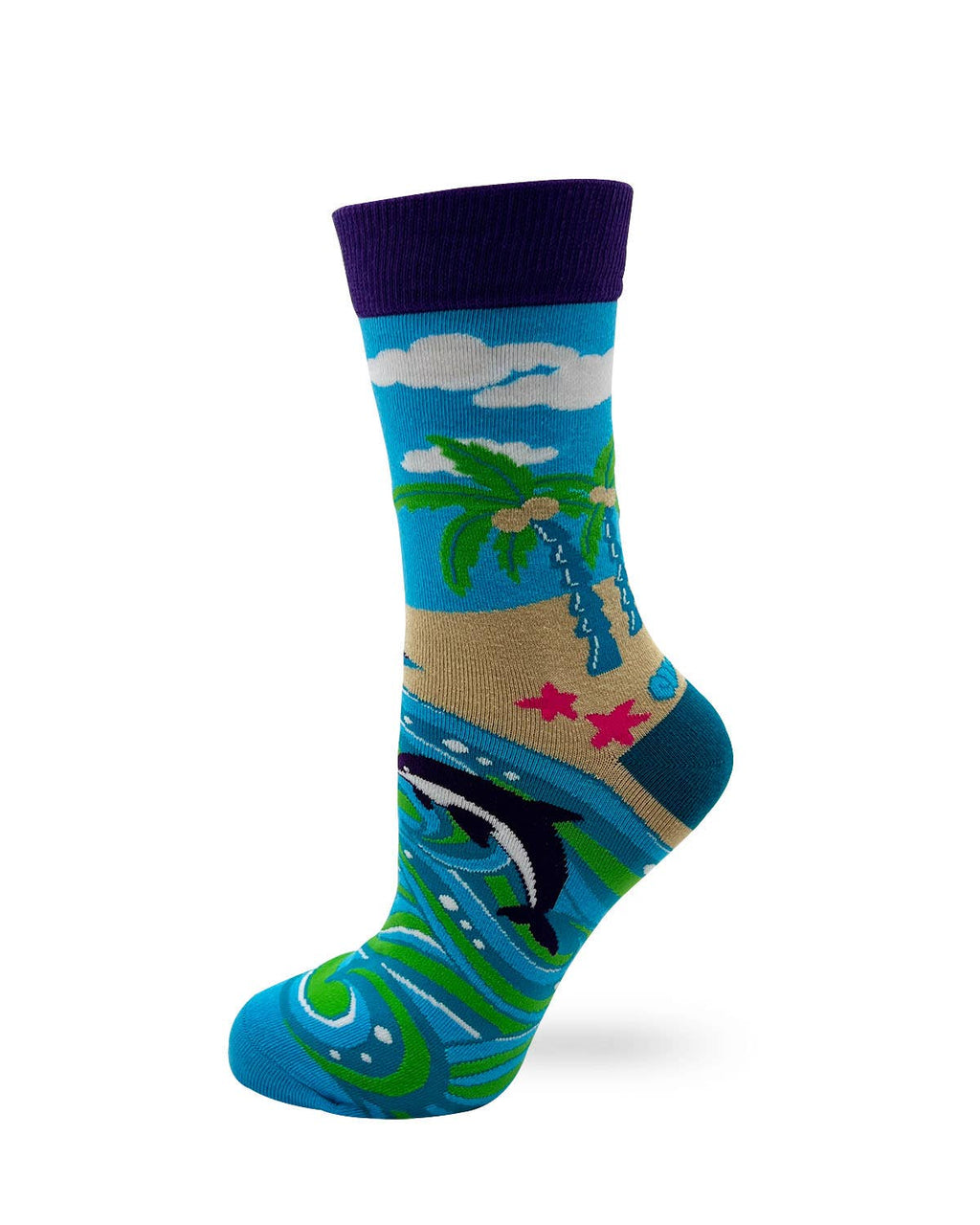 Life's a Beach Women's Novelty Crew Socks