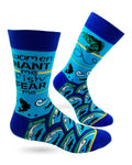 Women Want Me,  Fish Fear Me ! Mens Novelty Crew Socks