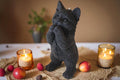 Huge Standing Cat Candle 7.5x4 inches