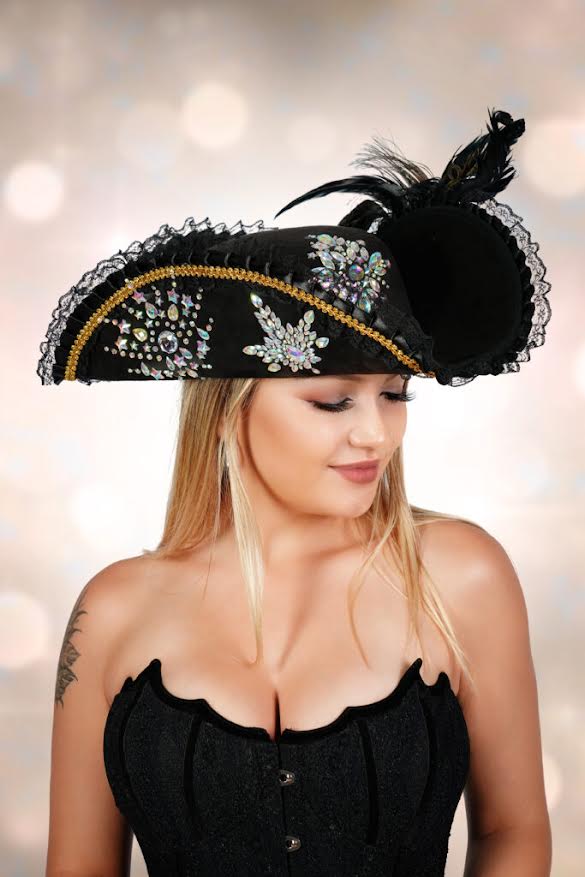  bedazzled pirate hat
