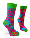 I'm a Delicate Fucking Flower Women's Novelty Crew Socks