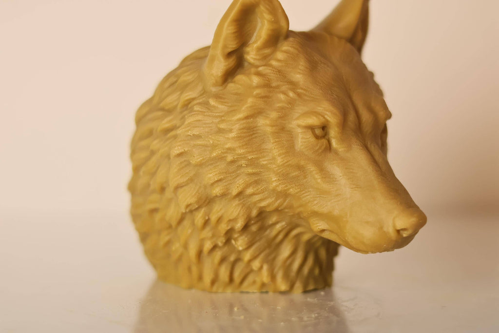 Wolf Head Candle