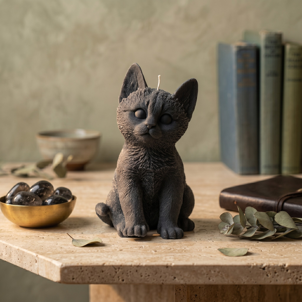 Chloe the Cat Candle