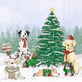 Holiday Pups Christmas Paper Cocktail Napkins Pk/20