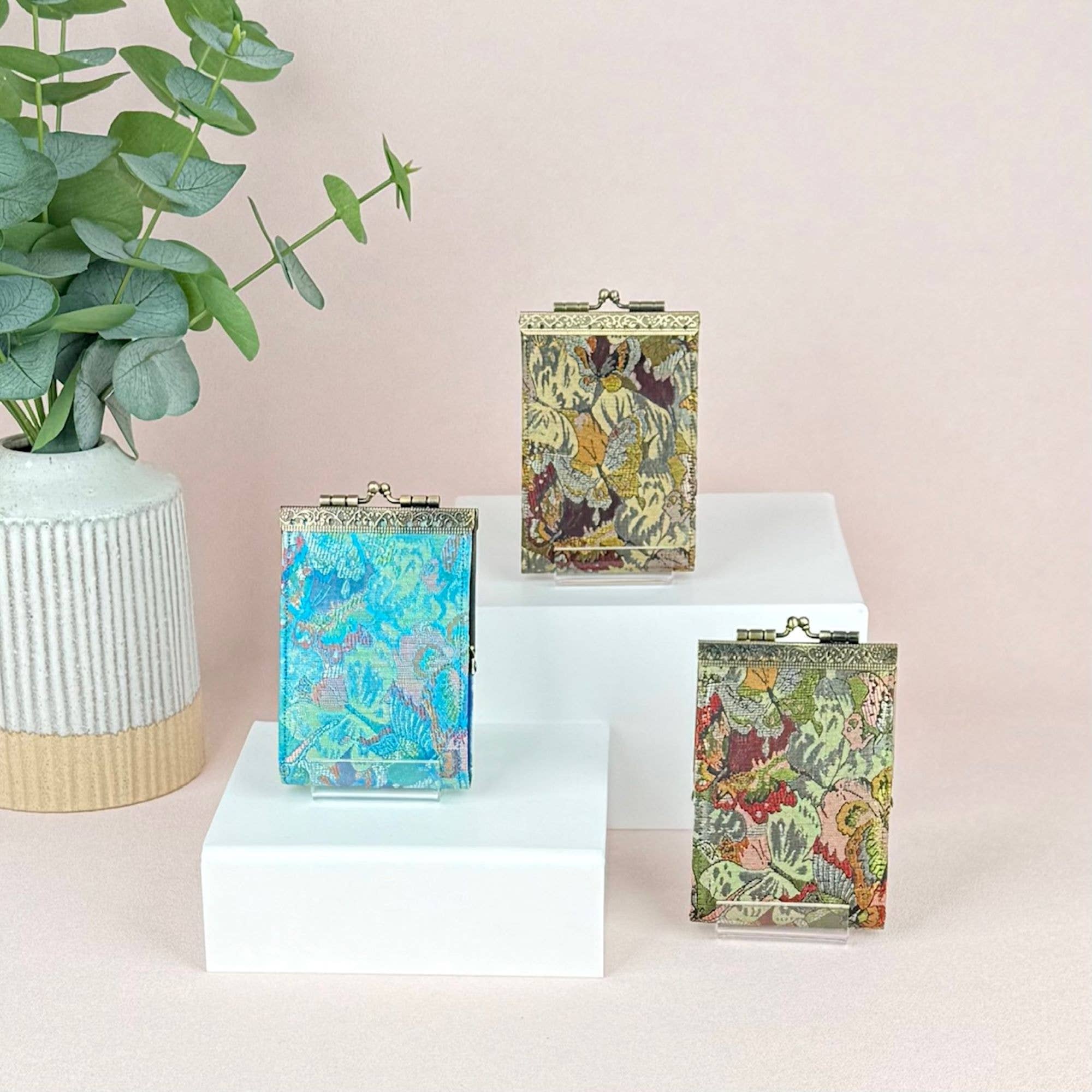 Floral Brocade RFID Card Holder / Business Card Case