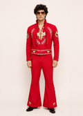 Elvis Red / Gold Eagle Two Piece Suit 1970’s Men’s Costume Rental