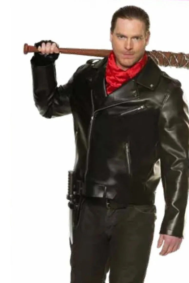 mens faux leather jckt