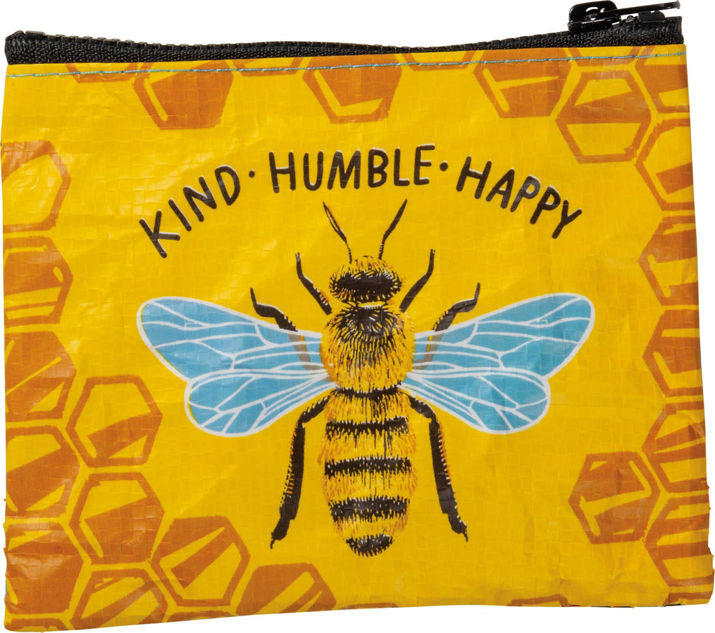 Bee Kind Bee Humble Bee Happy Zipper Wallet