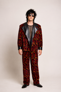Flame Velvet Suit, 1980's Men’s Multicolor Costume Rental