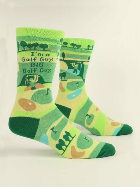 Im a Golf guy green mens sock