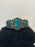 green turquoise cuff 