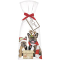 Holiday Frenchie Family Christmas Towel Set